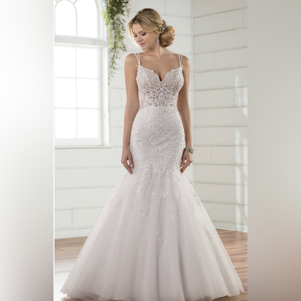 New, never altered Essence of Australia D2365 wedding gown.